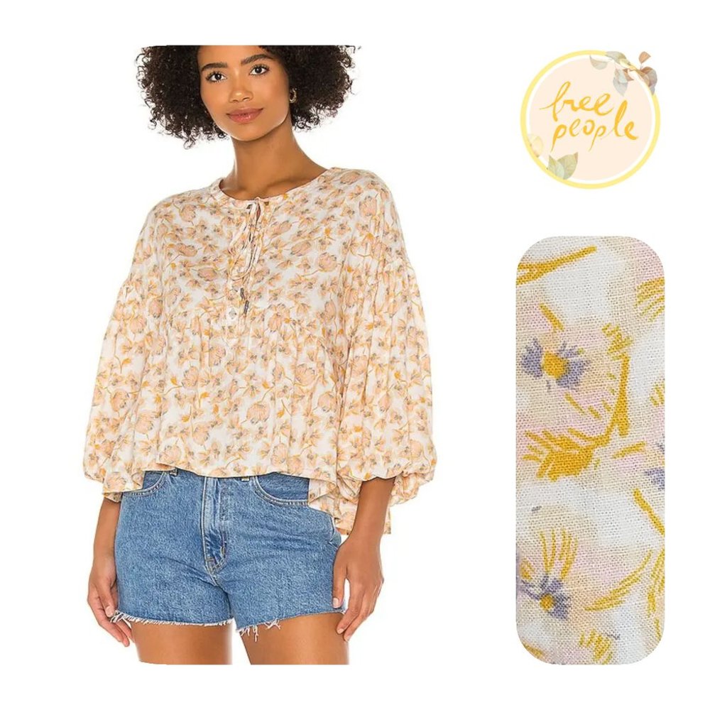 Free People Highlander Printed Top